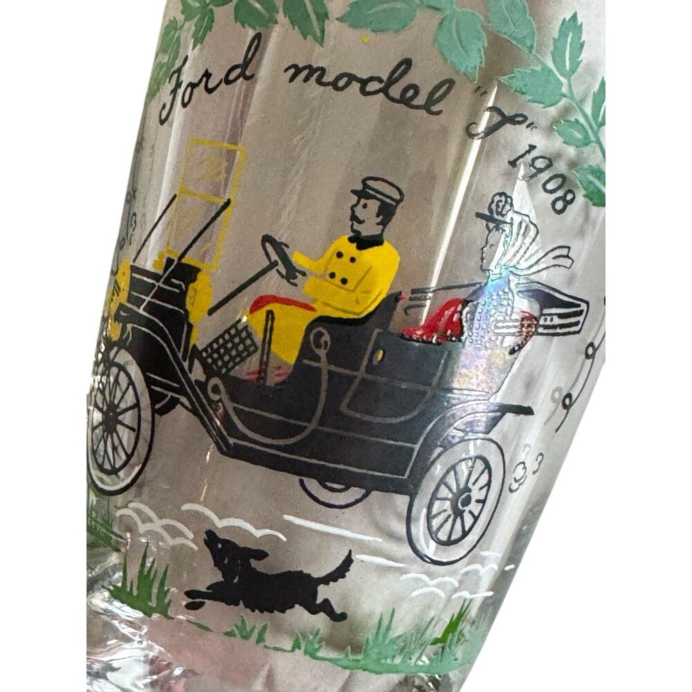 Ford Model T 1908 Bar Beer Drinking Glass Retro‎ Automobile Collectible Cup - Picture 5 of 5